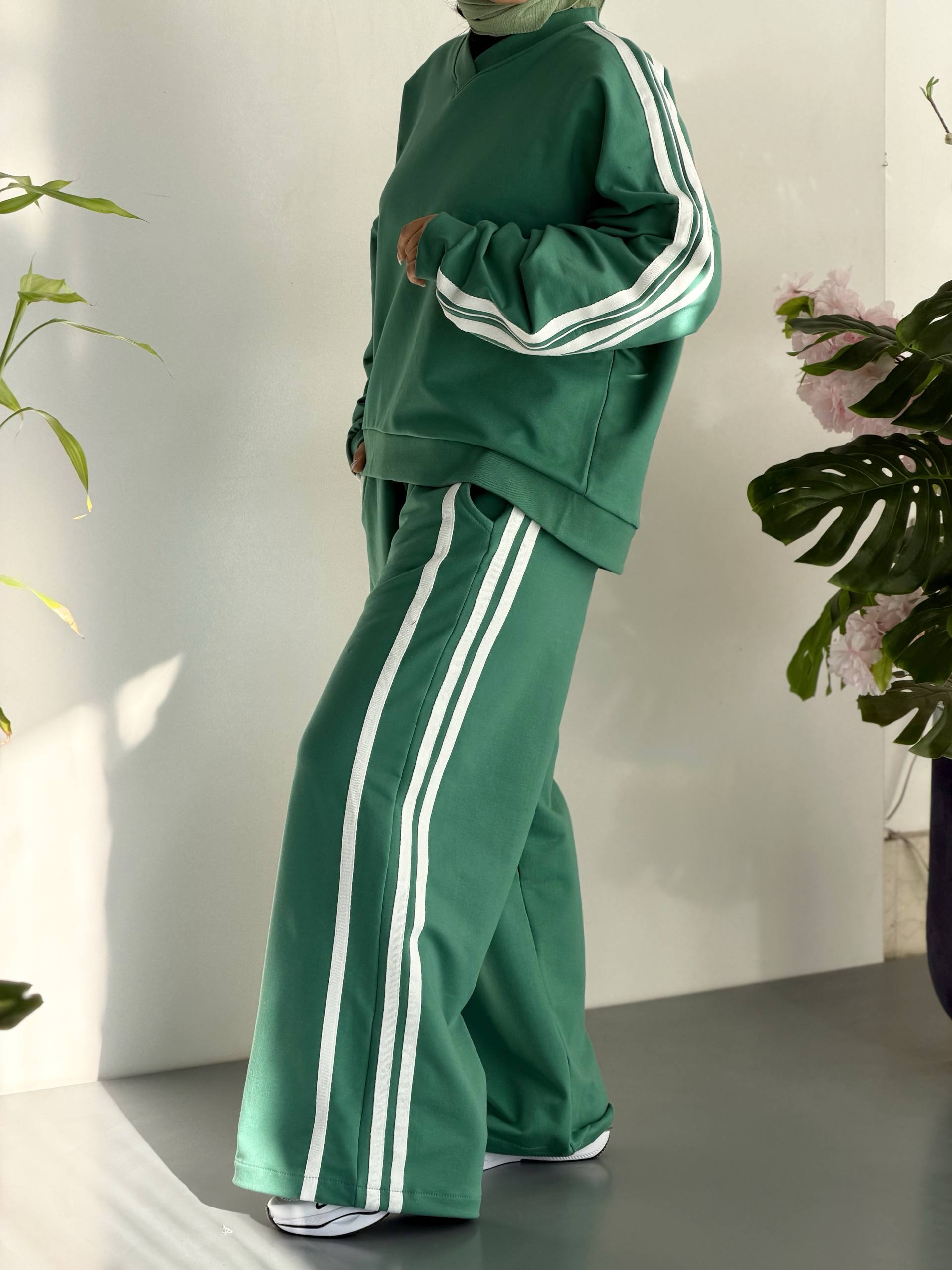 ست دورس شلوار یقه هفت دخترانه